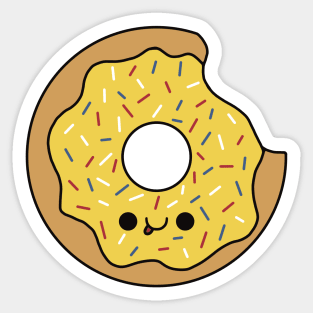 Cute Lemon Donut - Kawaii Donut Sticker